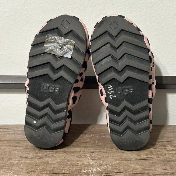 Ugg Maxi Slide Women’s Slippers Shoes Size 7 Pink Cheetah Print - Picture 6 of 8
